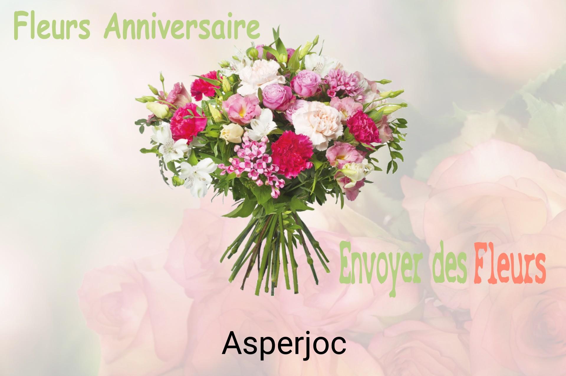 Bouquet de fleurs d’anniversaire livré à Asperjoc