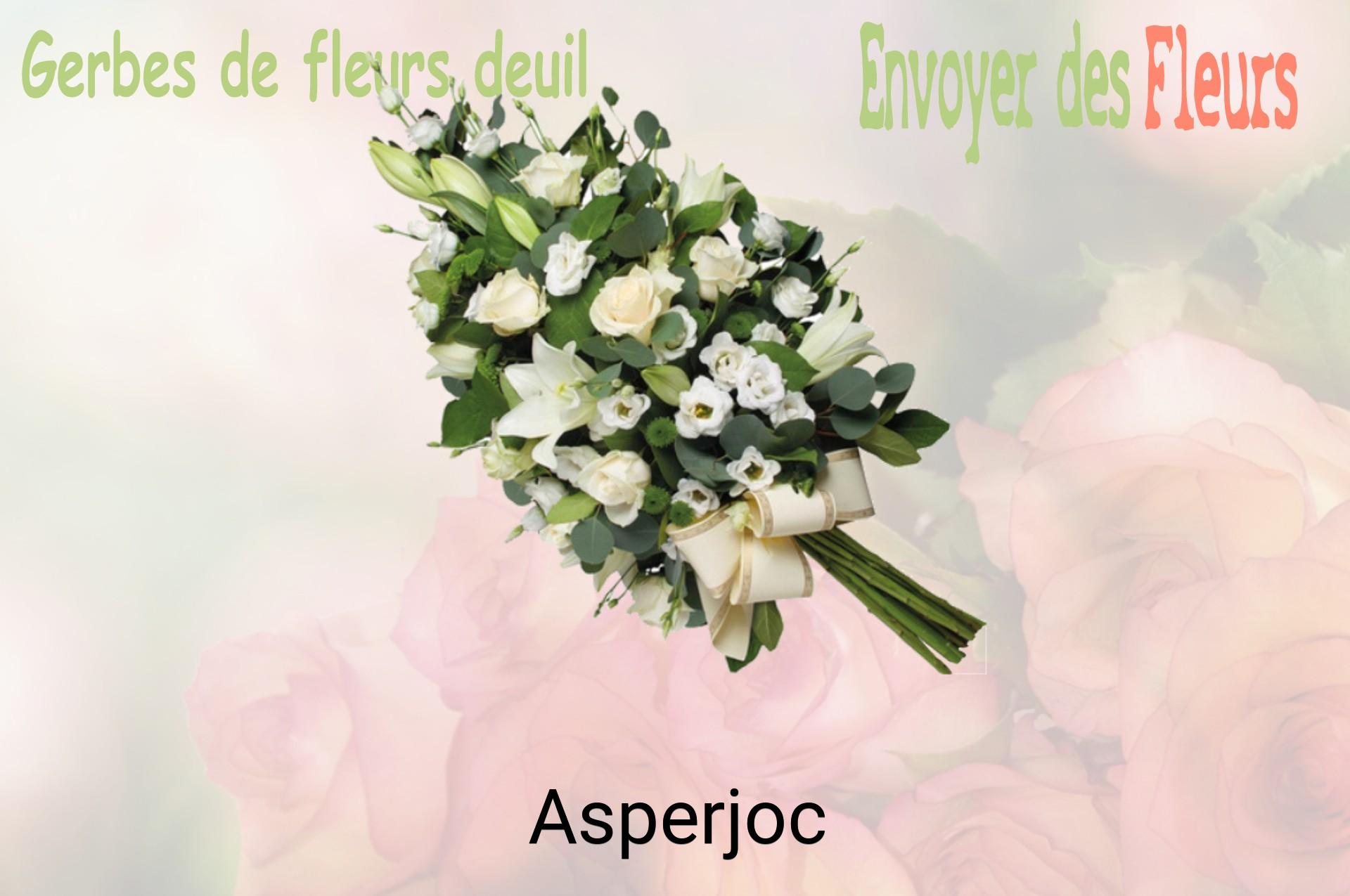 Gerbe de fleurs de deuil livrée à Asperjoc
